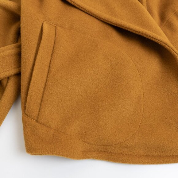 Free People Wrap Coat Narcissus Cut Shawl Collar Belted Jacket Mina - Picture 9 of 13